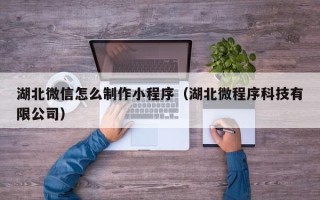 泰安湖北微信怎么制作小程序（湖北微程序科技有限公司）